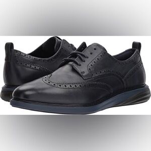 Cole Haan GrandEvolution Shortwing Oxford Shoes Black Leather Men’s Size 10.5